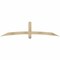 Ekena Millwork Bellingham Rough Sawn Timber Gable Bracket, Douglas Fir, 84"W x 21"H x 4"D x 4"F, 6/12 Pitch GBW084X21X0404BEL00RDF - alternate 1
